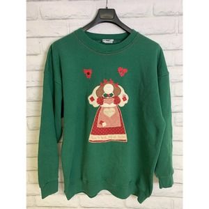 Lee Heavyweight Vintage - Christmas Sweater with angel 22W XXL